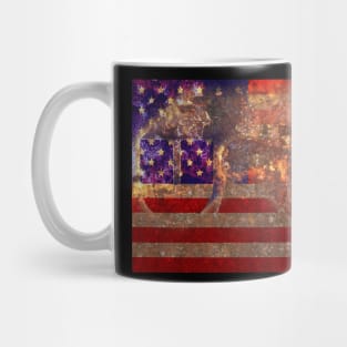 U.S.A. Rustic Flag Mug